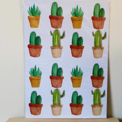 Cactus A3 Print