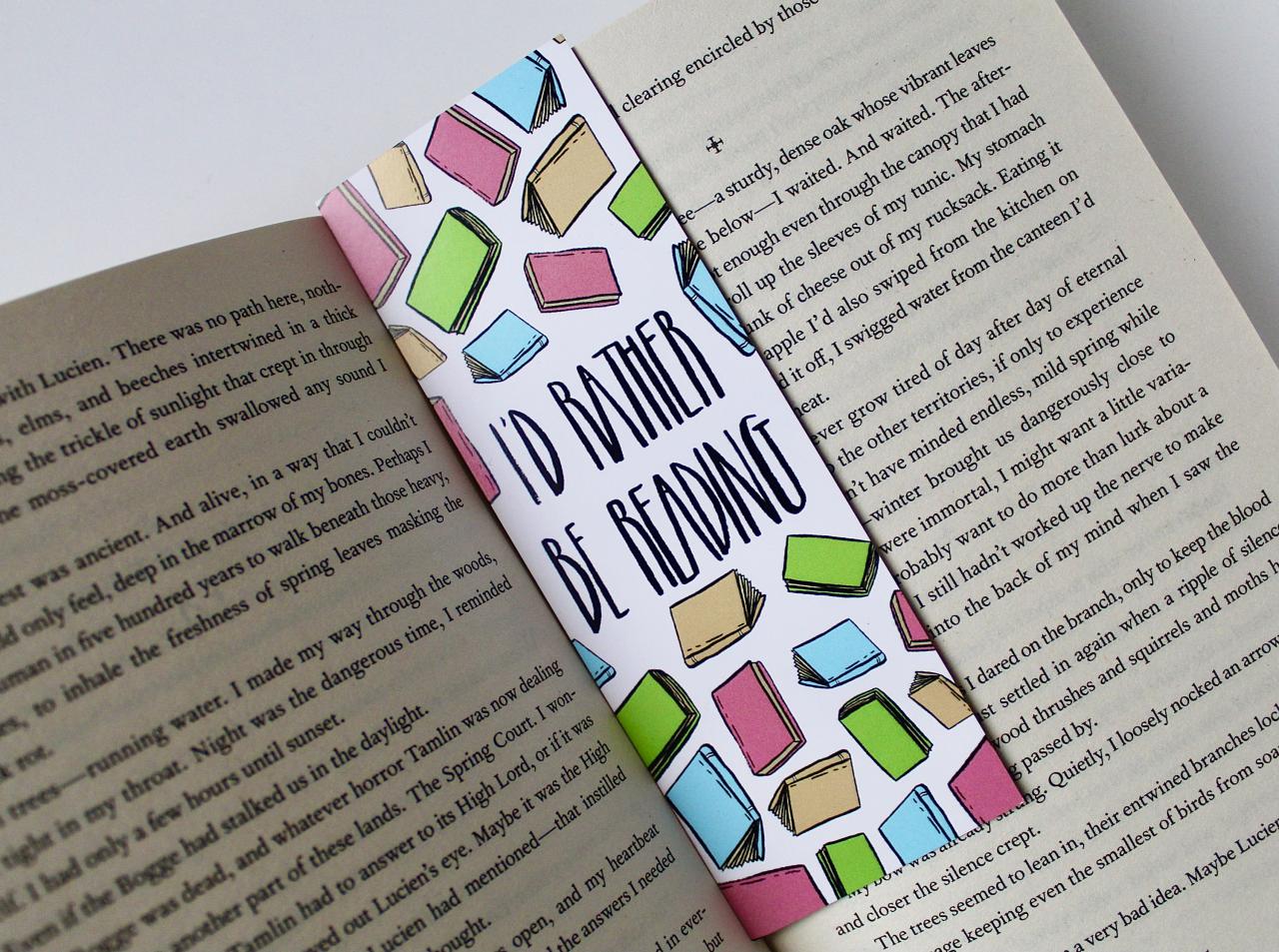 I'd Rather Be Reading Double Sided Bookmark