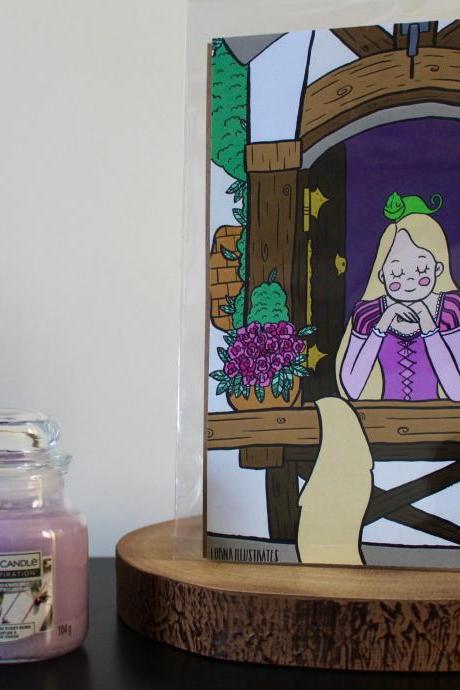 Rapunzel A5 Print