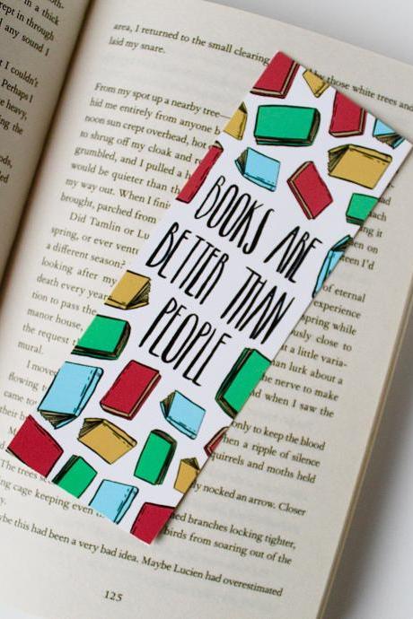 Books Are Better Double Sided Bookmark